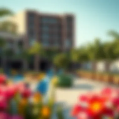 Vibrant community spaces within برج افينيو التعاون